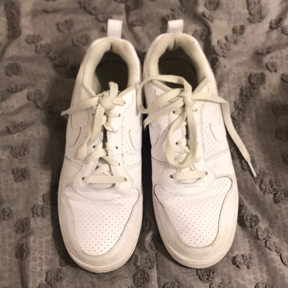 White Nike shoes